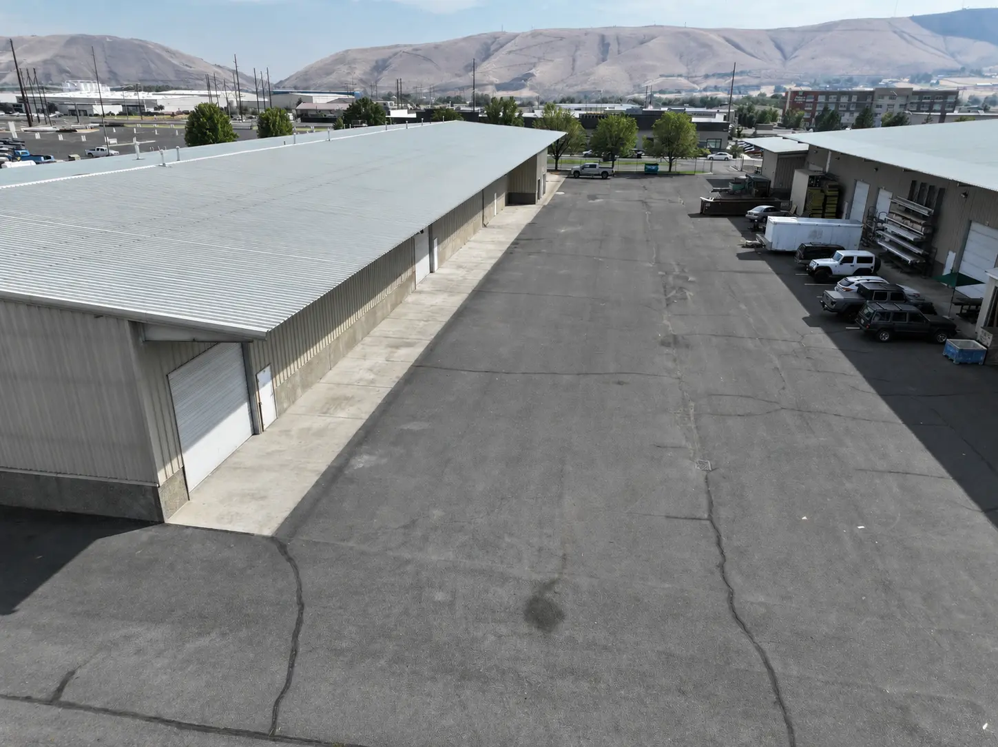 Paved industrial yard at 2900 Sutherland Drive