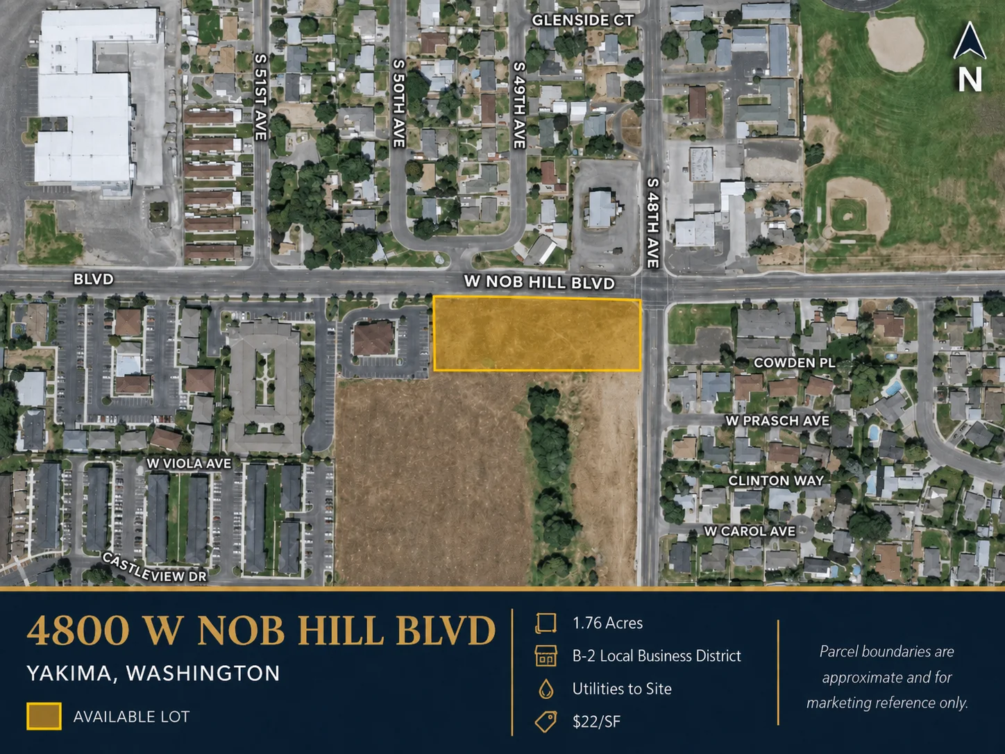 4800 W Nob Hill Blvd commercial property at S 48th Ave in Yakima
