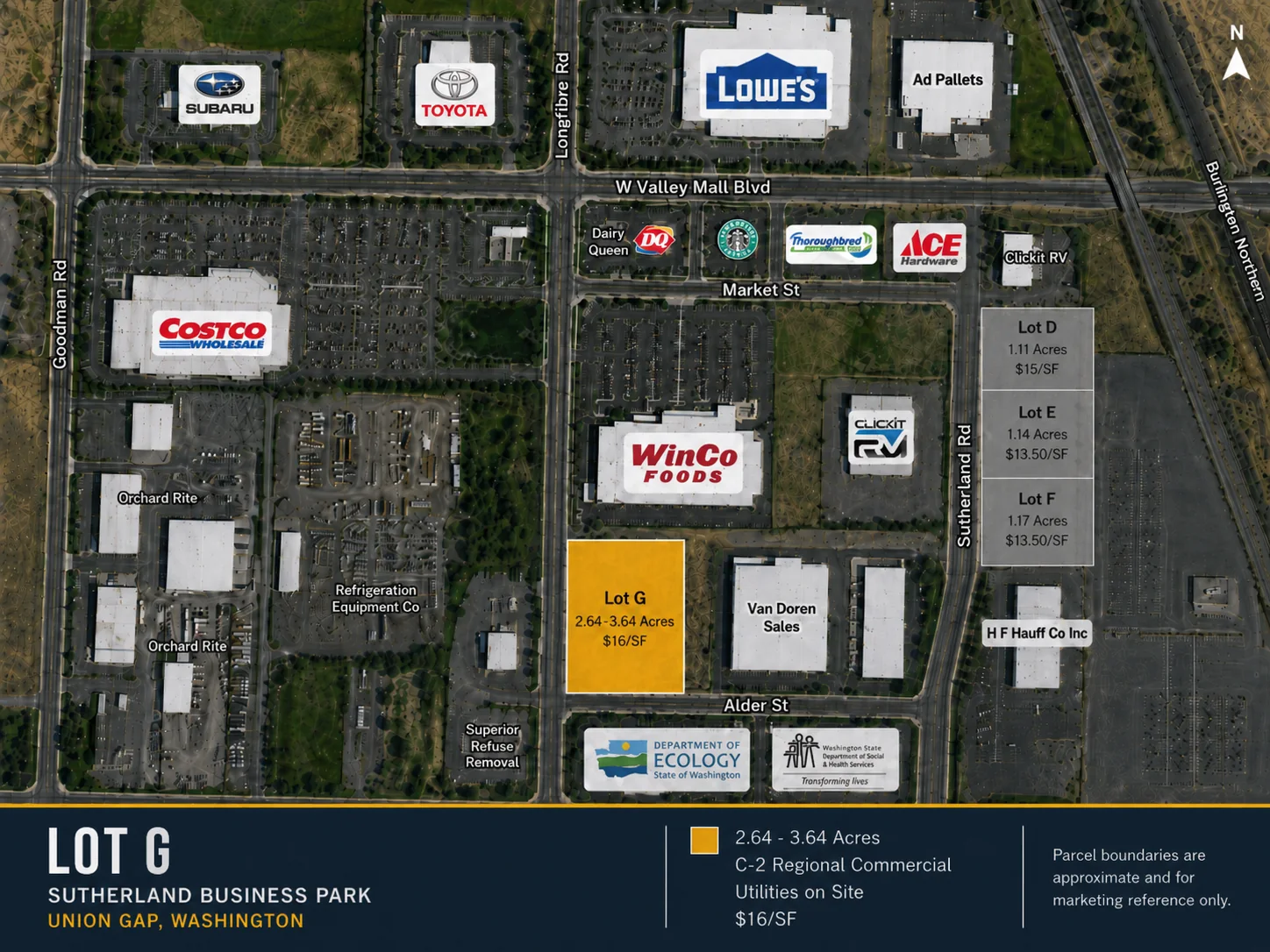 Lot G approved aerial property visual